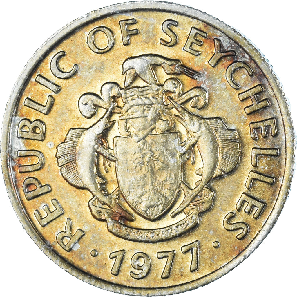 Moeda, Seicheles, 25 Cents, 1977