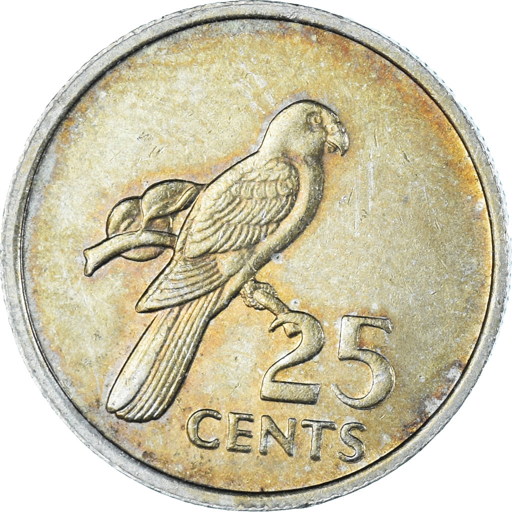 Moeda, Seicheles, 25 Cents, 1977