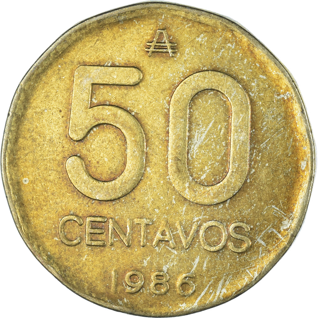 Moeda, Argentina, 50 Centavos, 1986