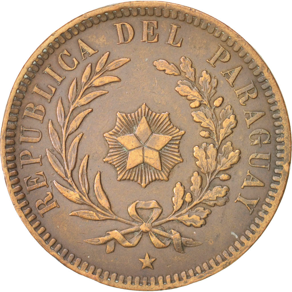 Paraguay, 2 Centesimos, 1870, BB, Rame, KM:3