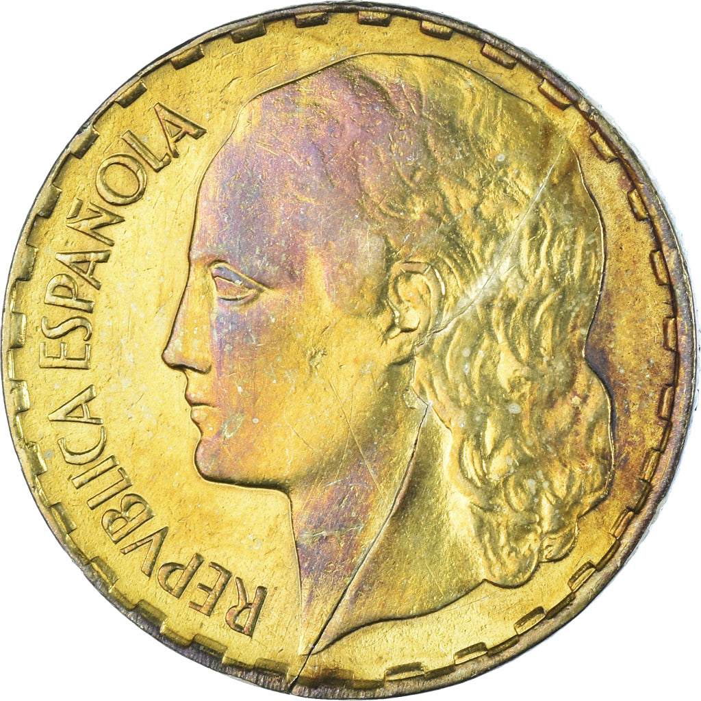 Moneda, España, Peseta, 1937