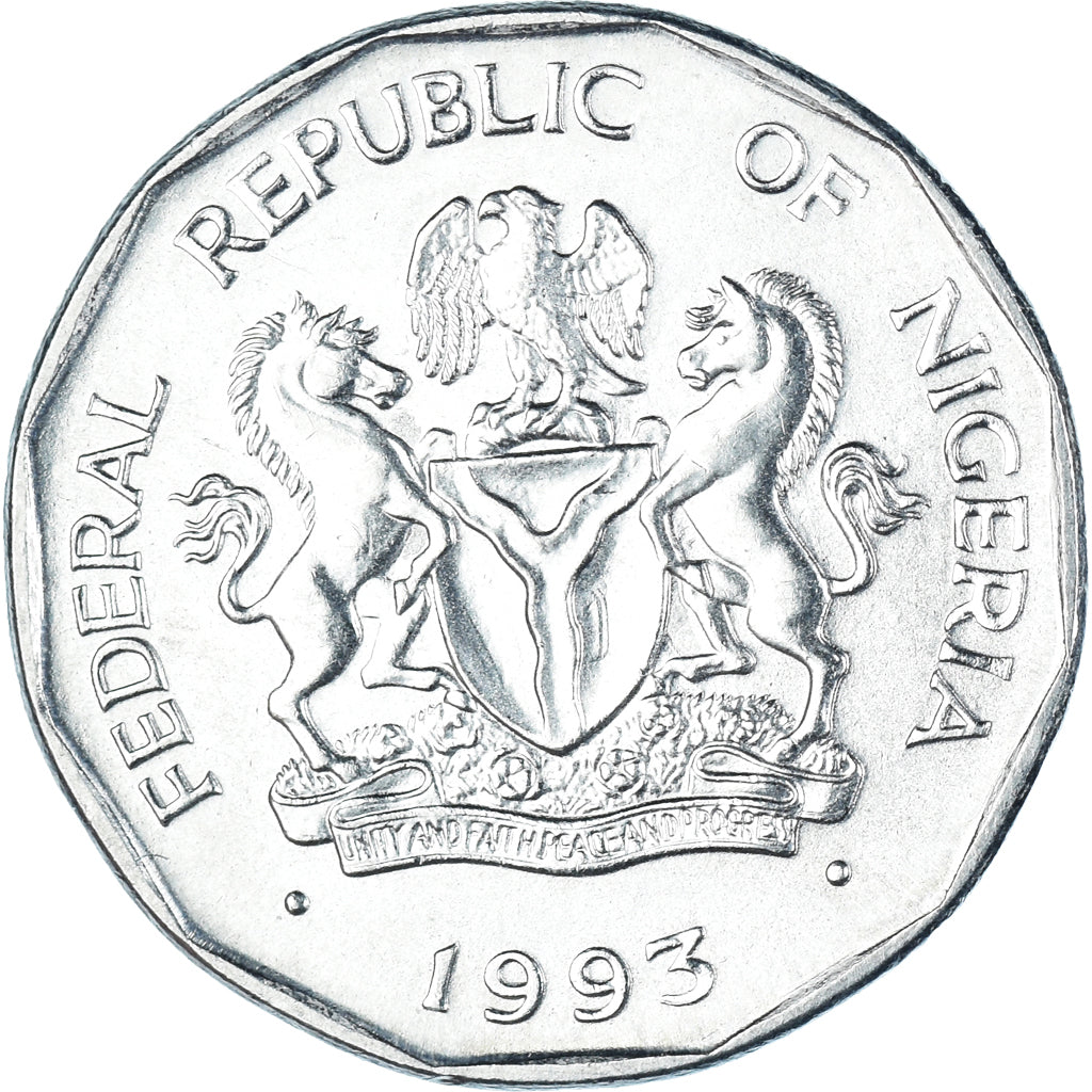 Coin, Nigeria, 50 Kobo, 1993
