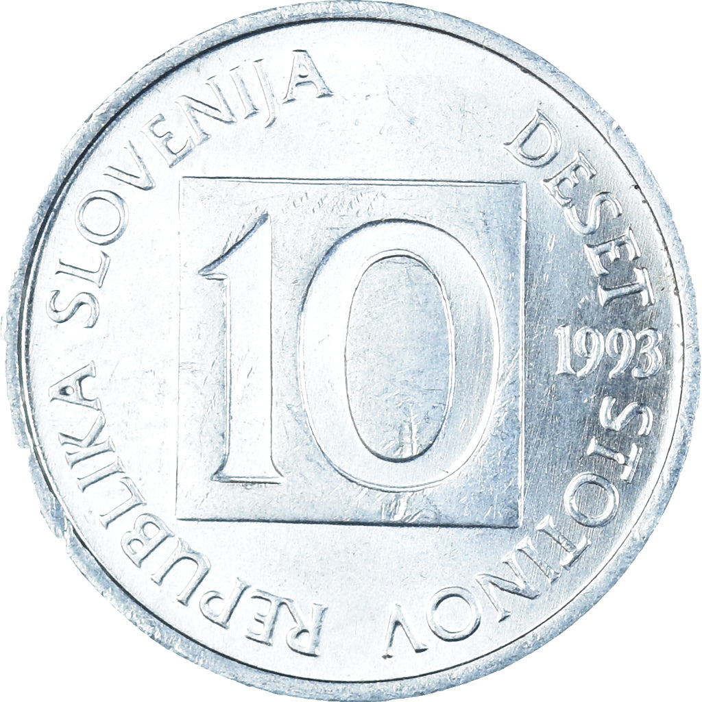 Monnaie, Slovénie, 10 Stotinov, 1993
