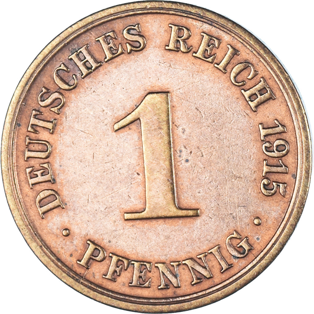Moneta, GERMANIA - IMPERO, Pfennig, 1915