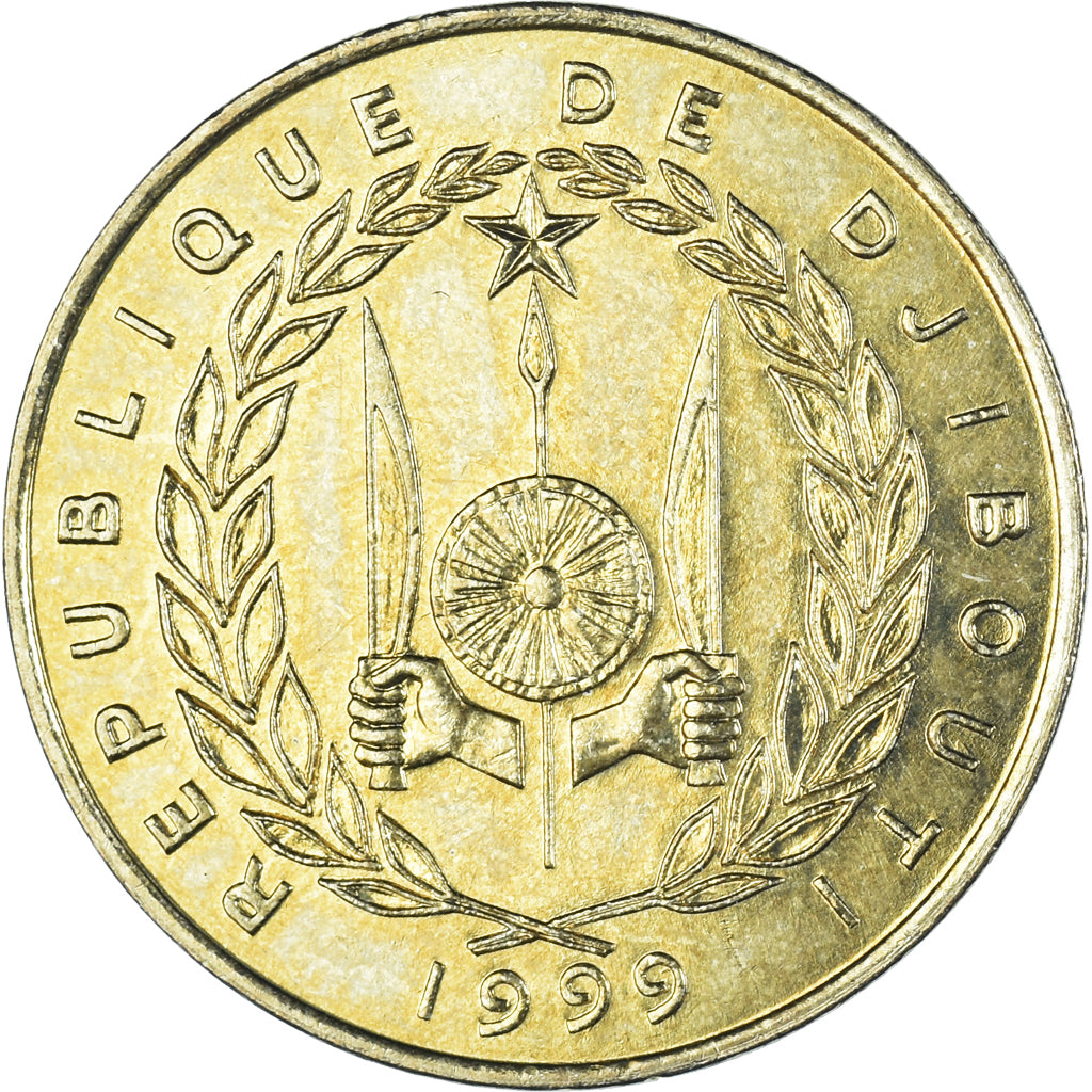 Monnaie, Djibouti, 20 Francs, 1999
