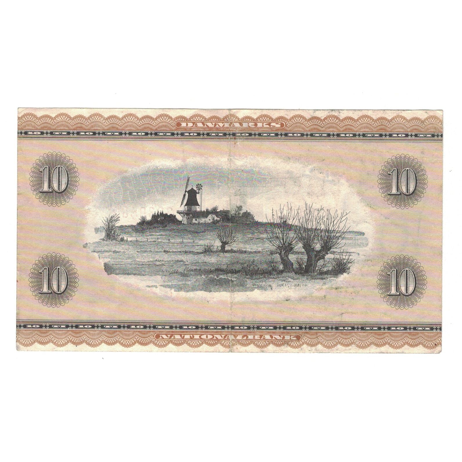 Banknote, Denmark, 10 Kroner, 1936, 1936-04-07, KM:44u, EF(40-45)
