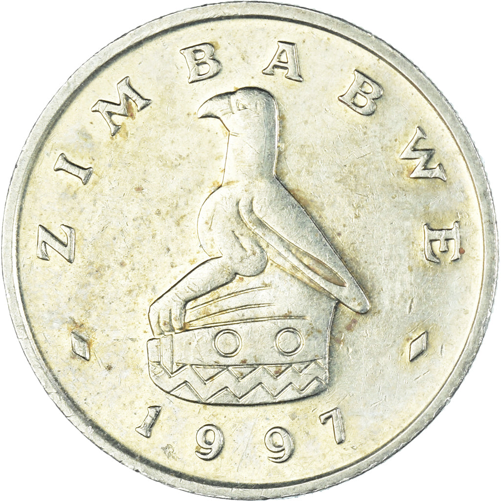 Münze, Simbabwe, 2 Dollars, 1997