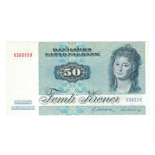 Banknote, Denmark, 50 Kroner, 1972, KM:50e, AU(50-53)