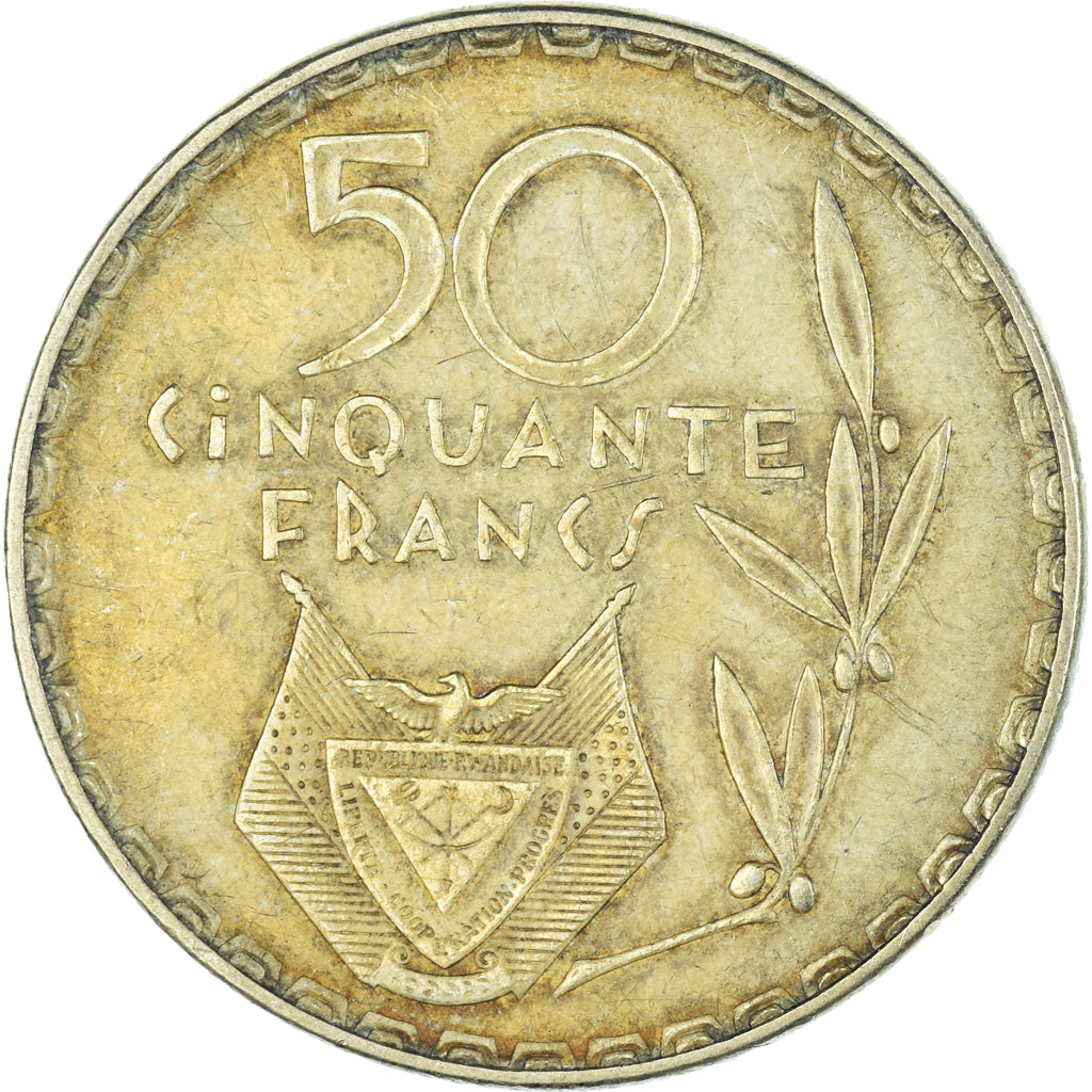 Monnaie, Rwanda, 50 Francs, 1977