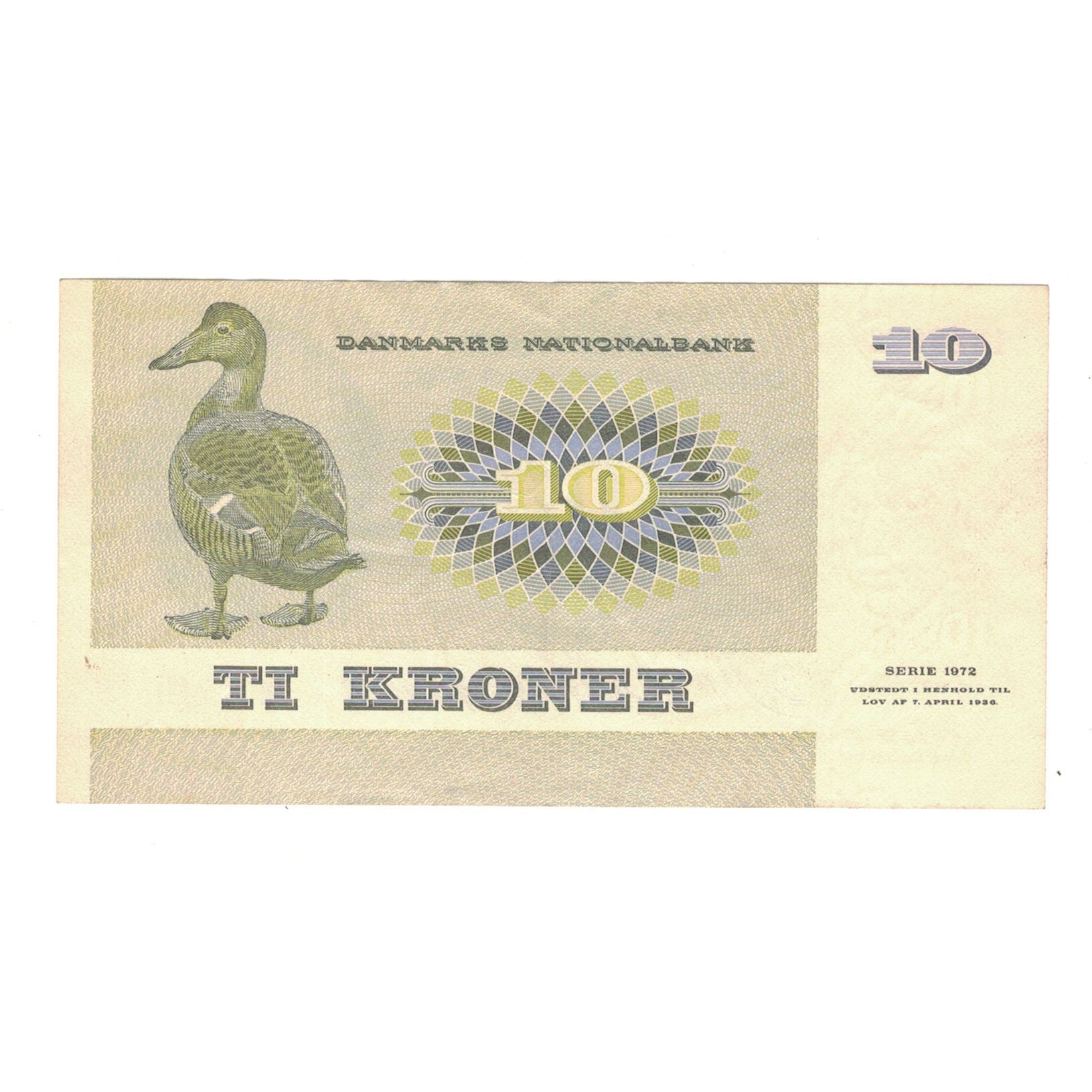 Banknote, Denmark, 10 Kroner, 1972, KM:48h, AU(50-53)