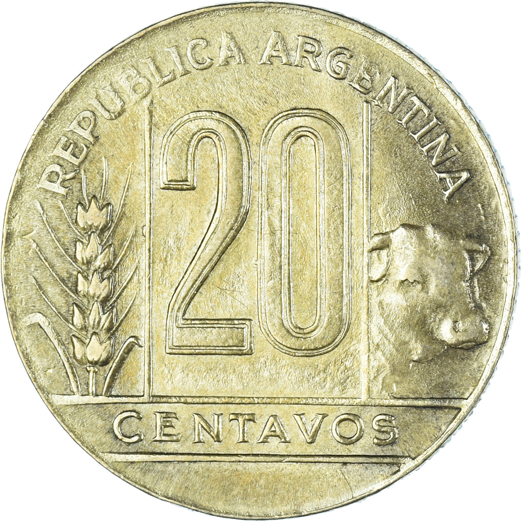 Moneda, Argentina, 20 Centavos, 1945