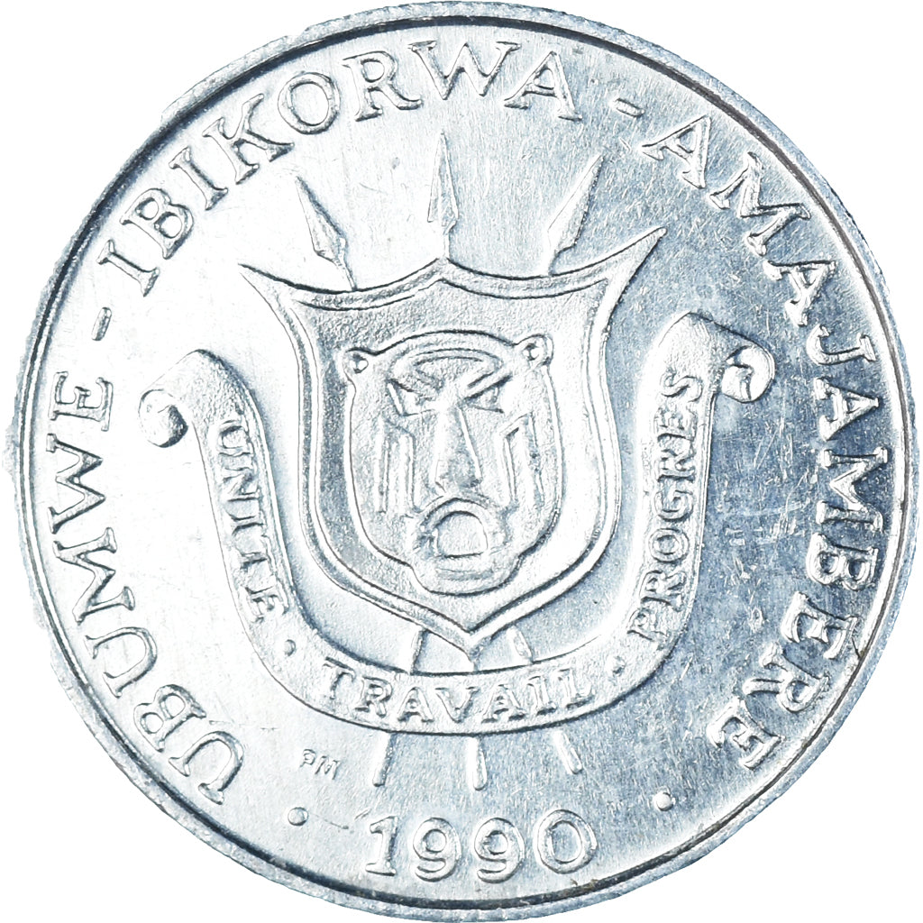 Moeda, Burundi, Franc, 1990