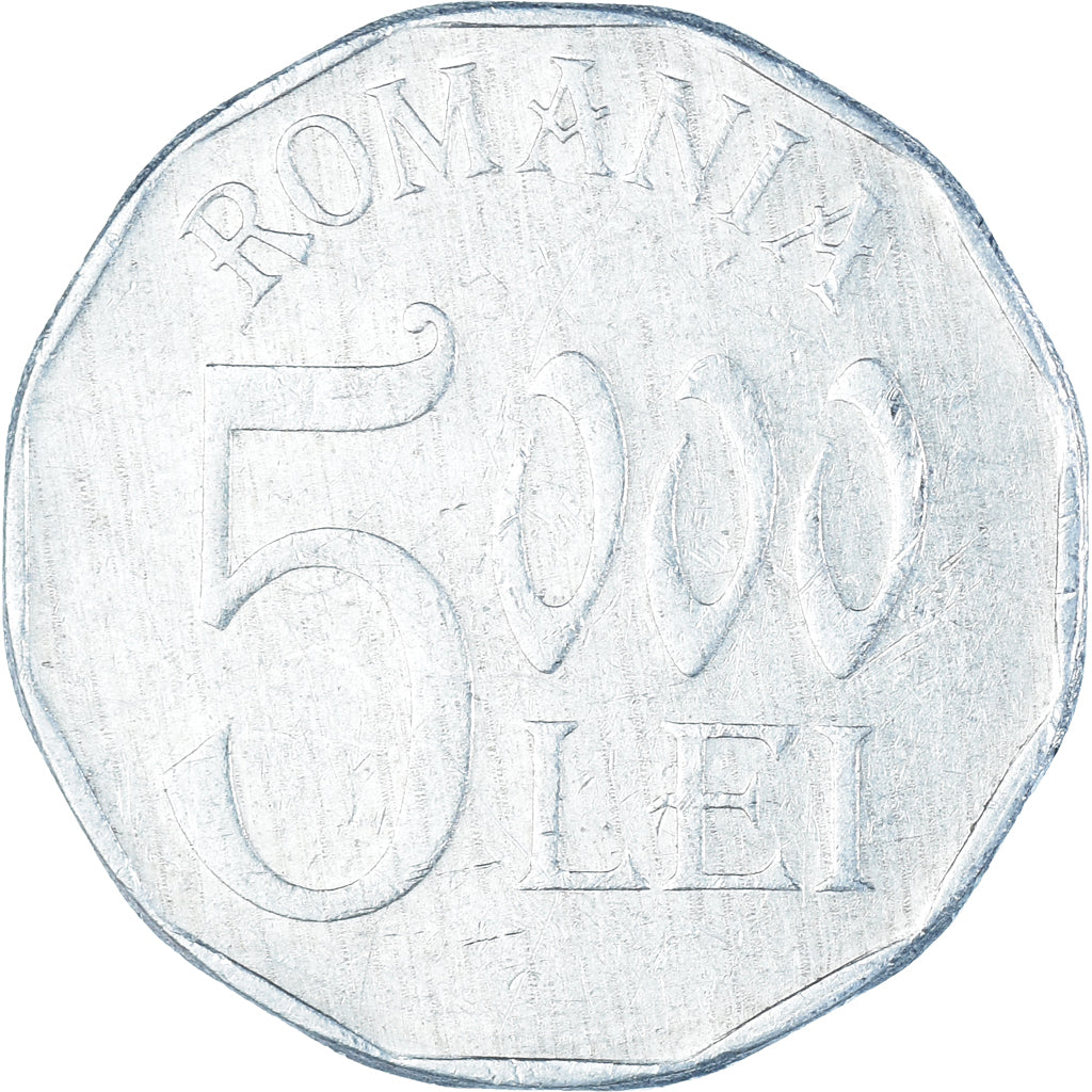 Monnaie, Roumanie, 5000 Lei, 2002