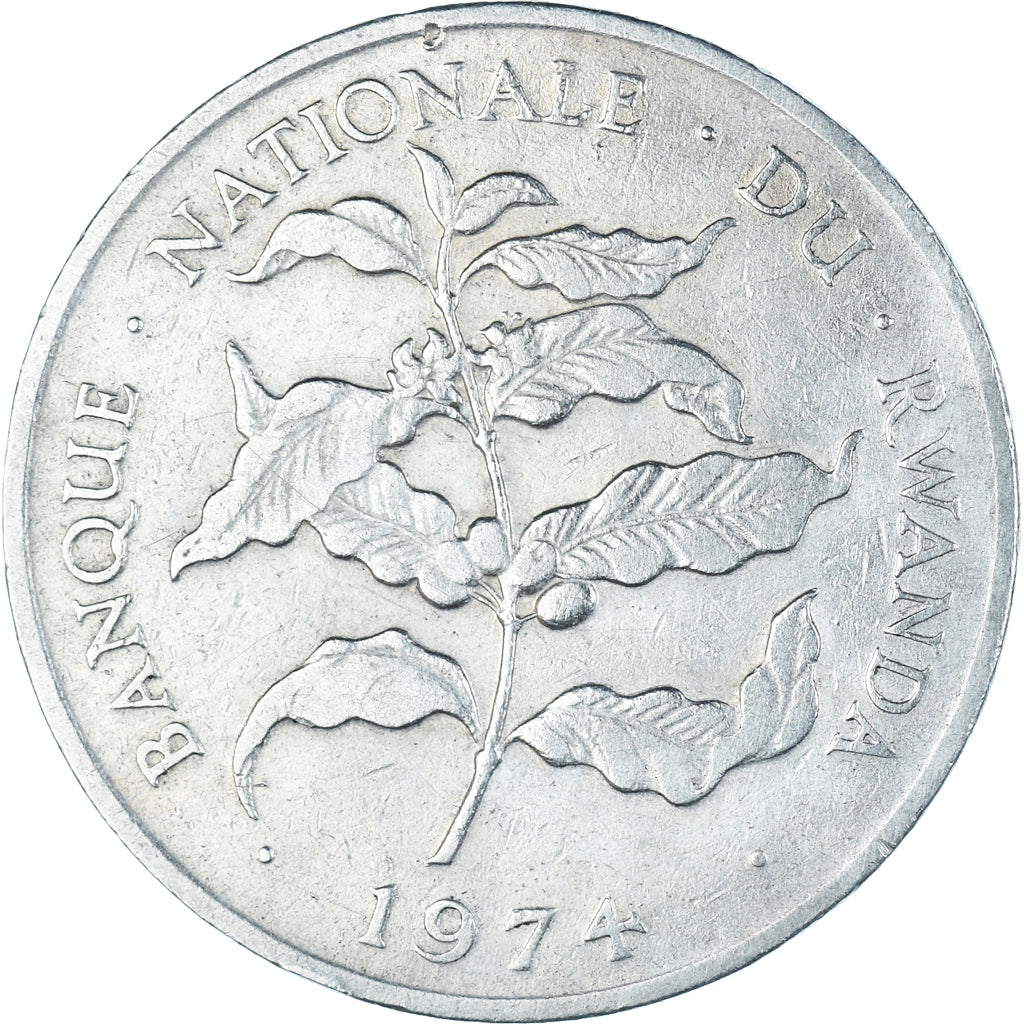 Monnaie, Rwanda, 10 Francs, 1974