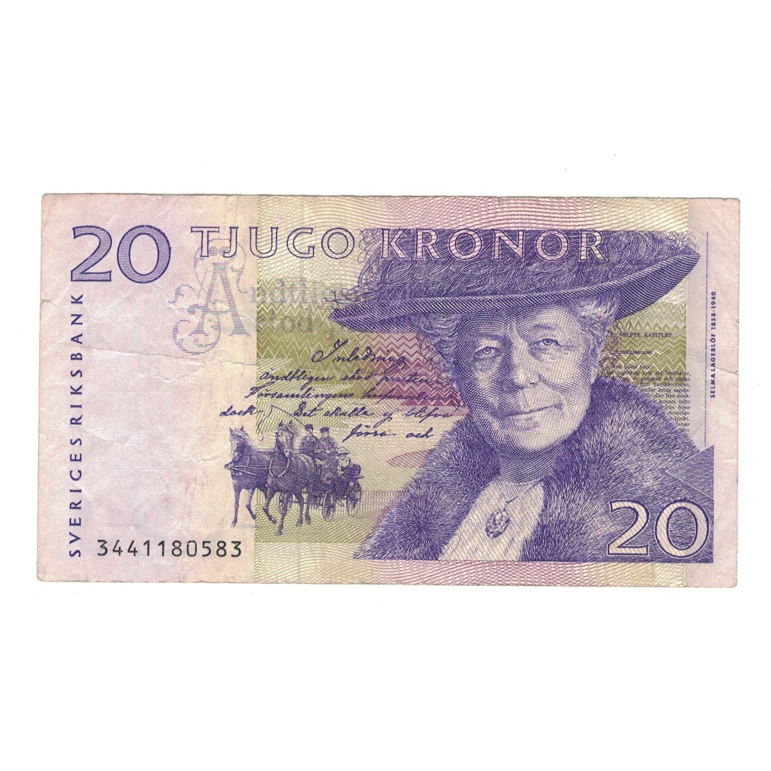 Banknote, Sweden, 20 Kronor, KM:63c, VF(20-25)