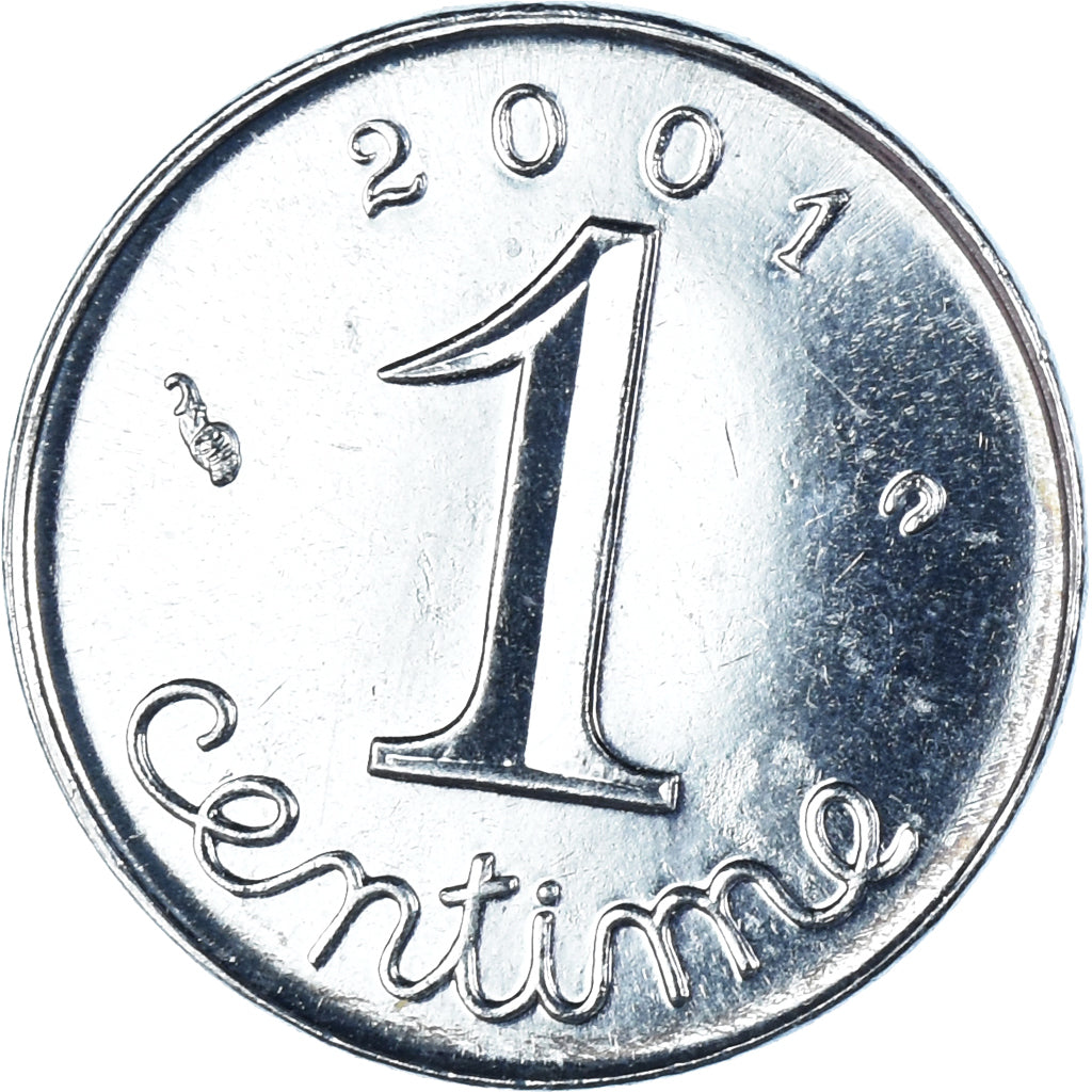 Moeda, França, Centime, 2001