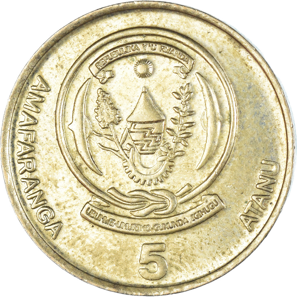 Monnaie, Rwanda, 5 Francs, 2003