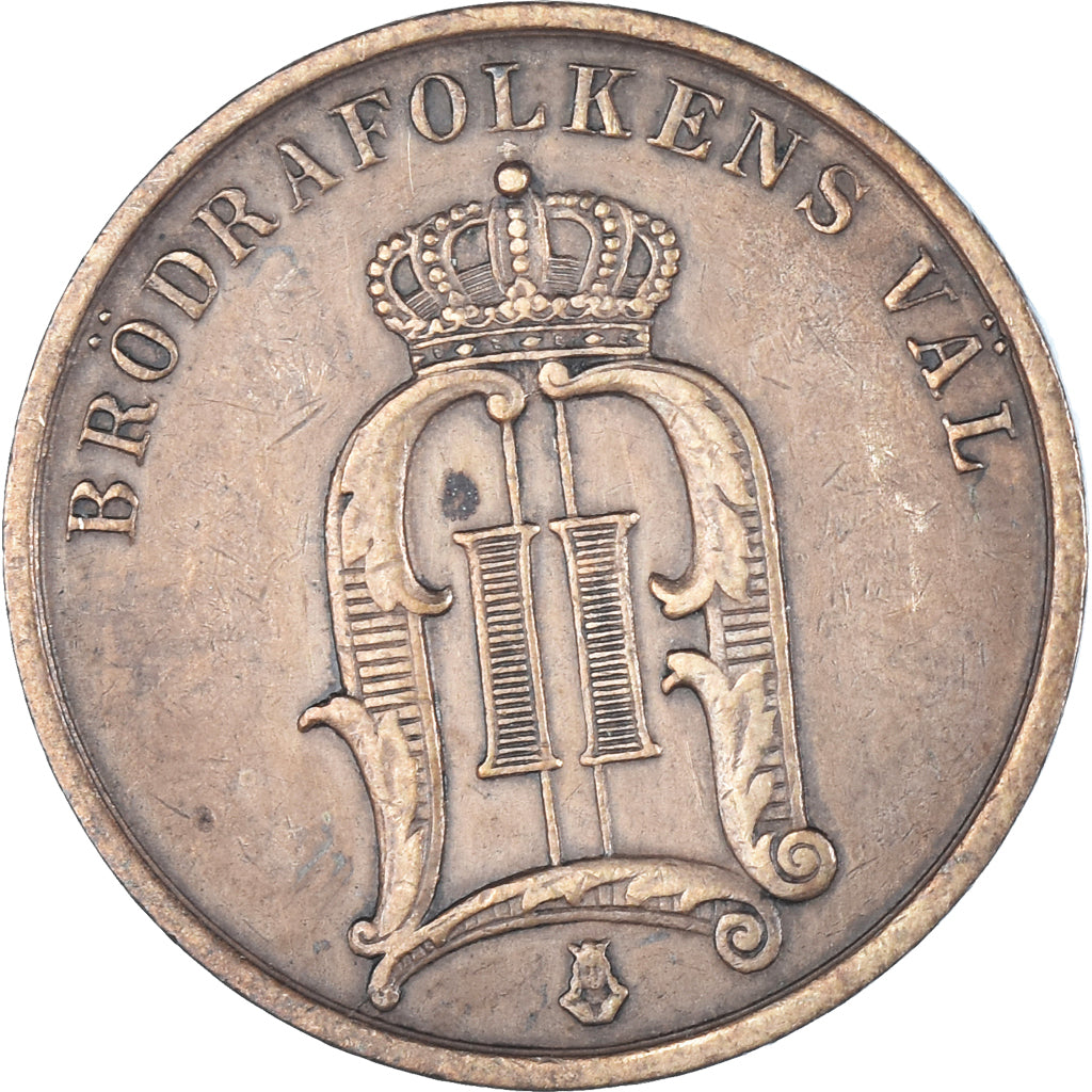 Coin, Sweden, 2 Öre, 1896