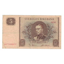 Banknote, Sweden, 5 Kronor, 1956, KM:42c, VF(20-25)