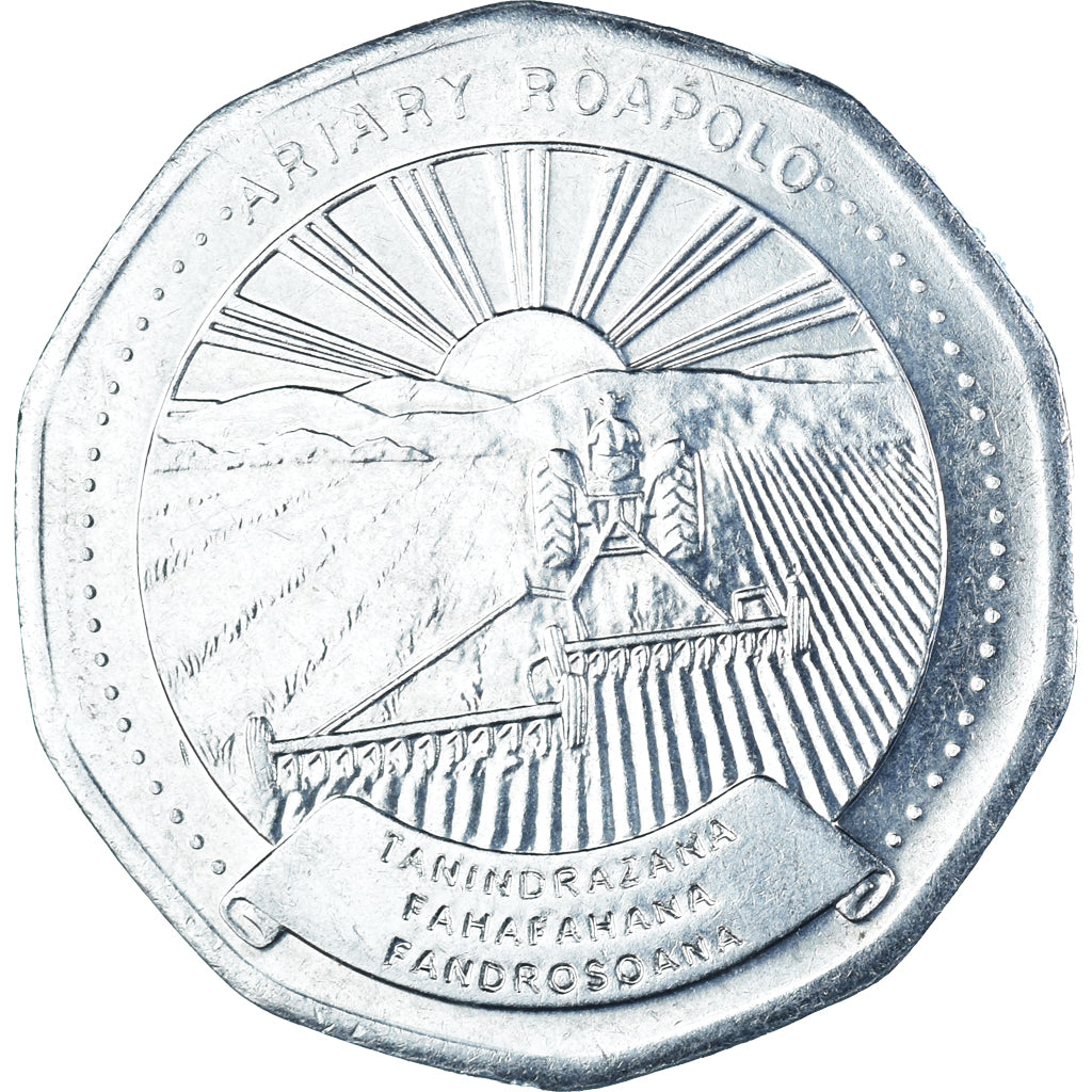 Coin, Madagascar, 20 Ariary, 1999