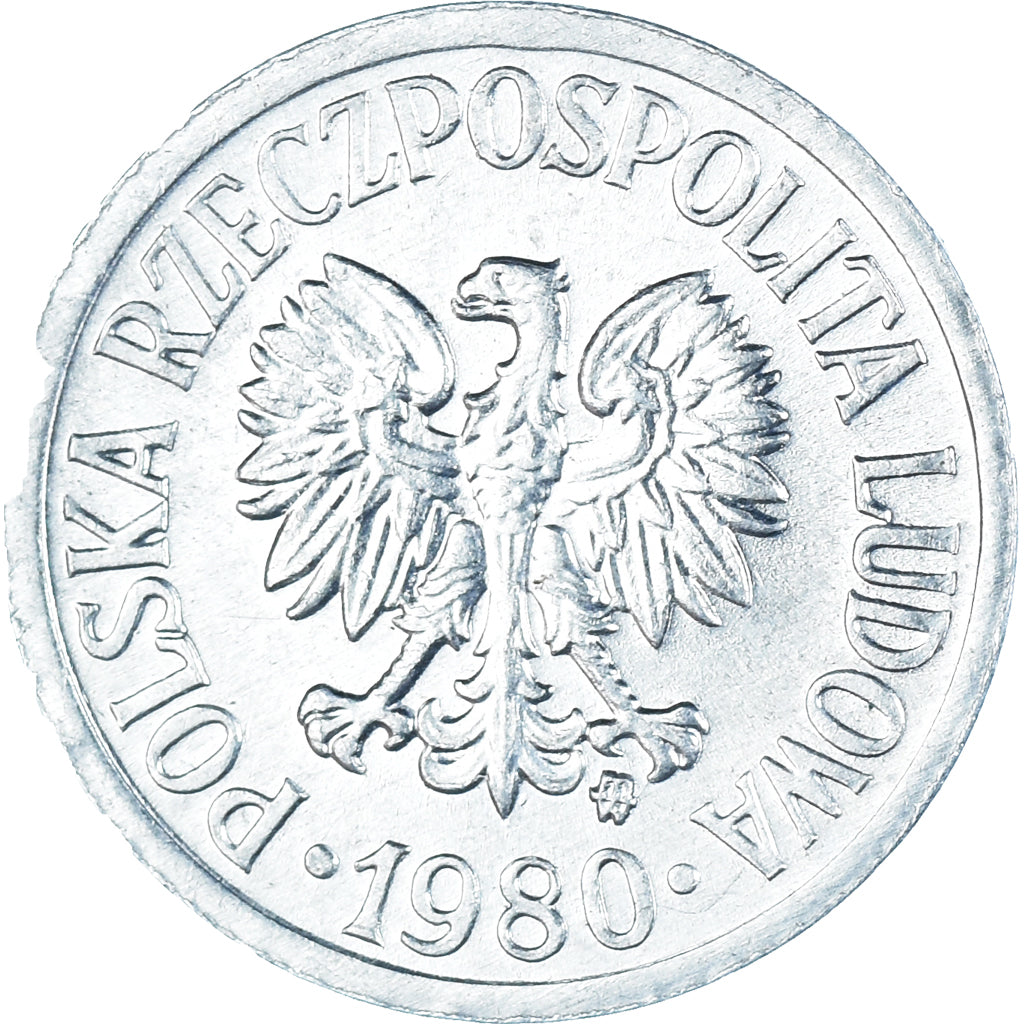 Moneta, Polonia, 10 Groszy, 1980