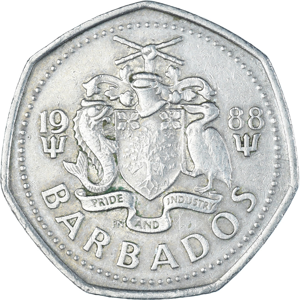 Münze, Barbados, Dollar, 1988