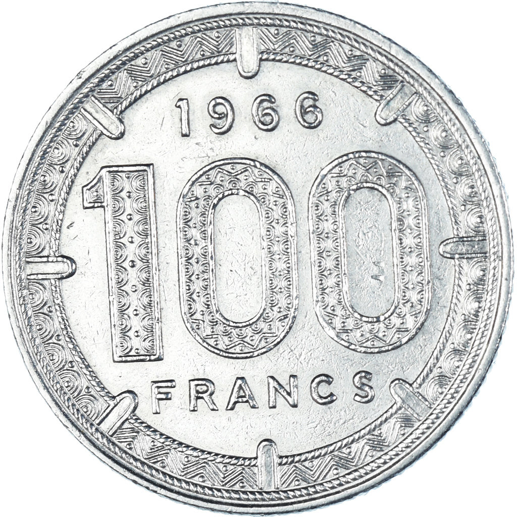 Coin, Equatorial Africa, 100 Francs, 1966