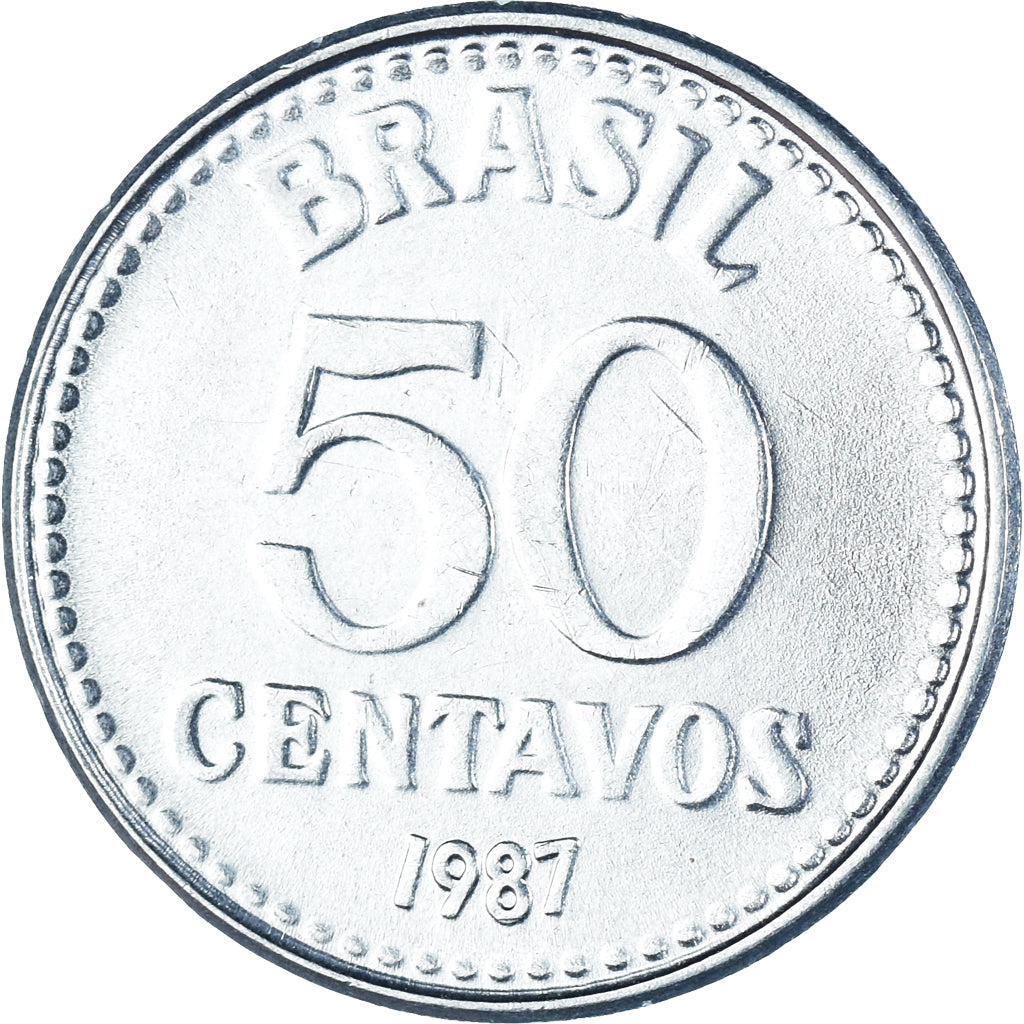 Moeda, Brasil, 50 Centavos, 1987