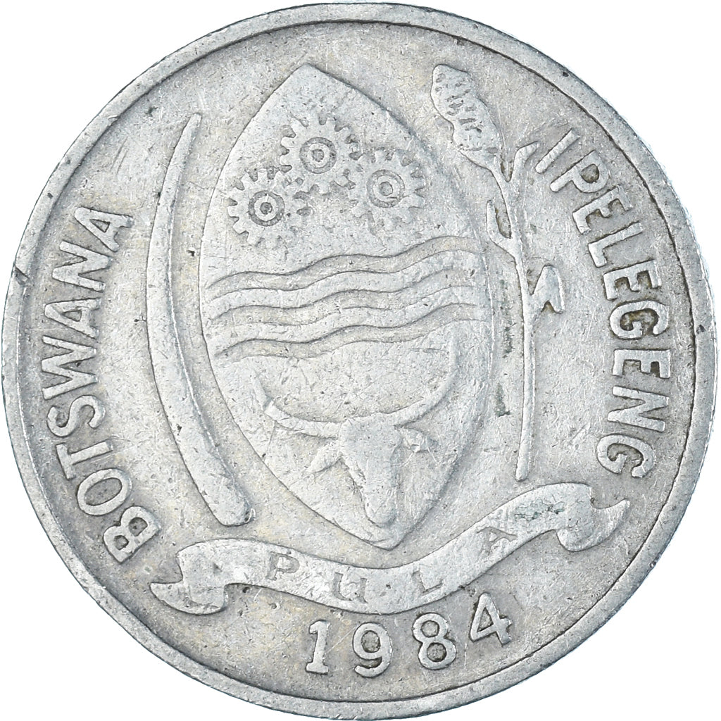 Moneta, Botswana, 10 Thebe, 1984