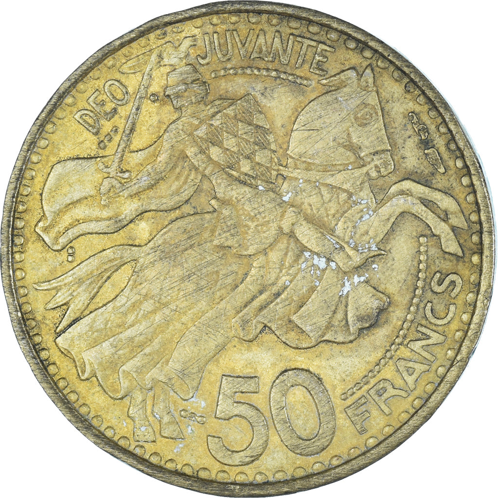 Coin, Monaco, 50 Francs, Cinquante, 1950