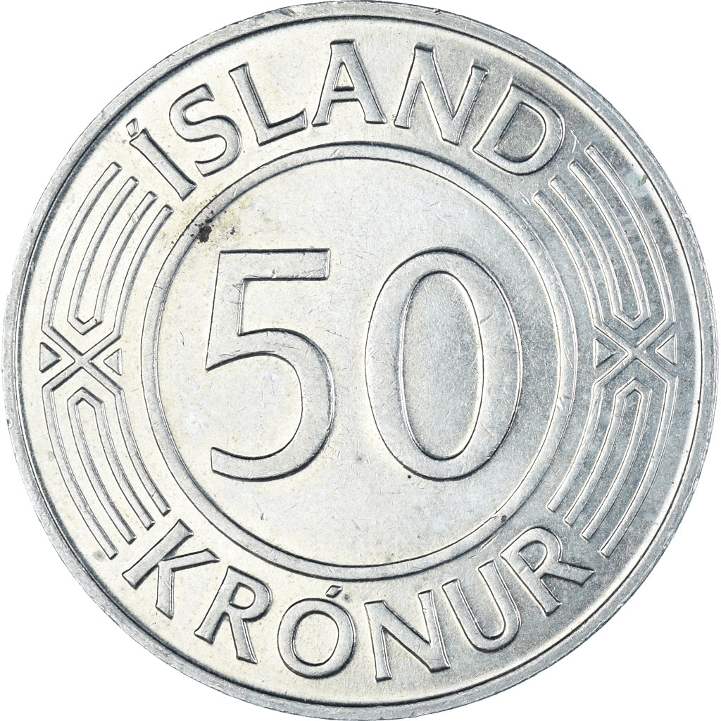 Coin, Iceland, 50 Kronur, 1978
