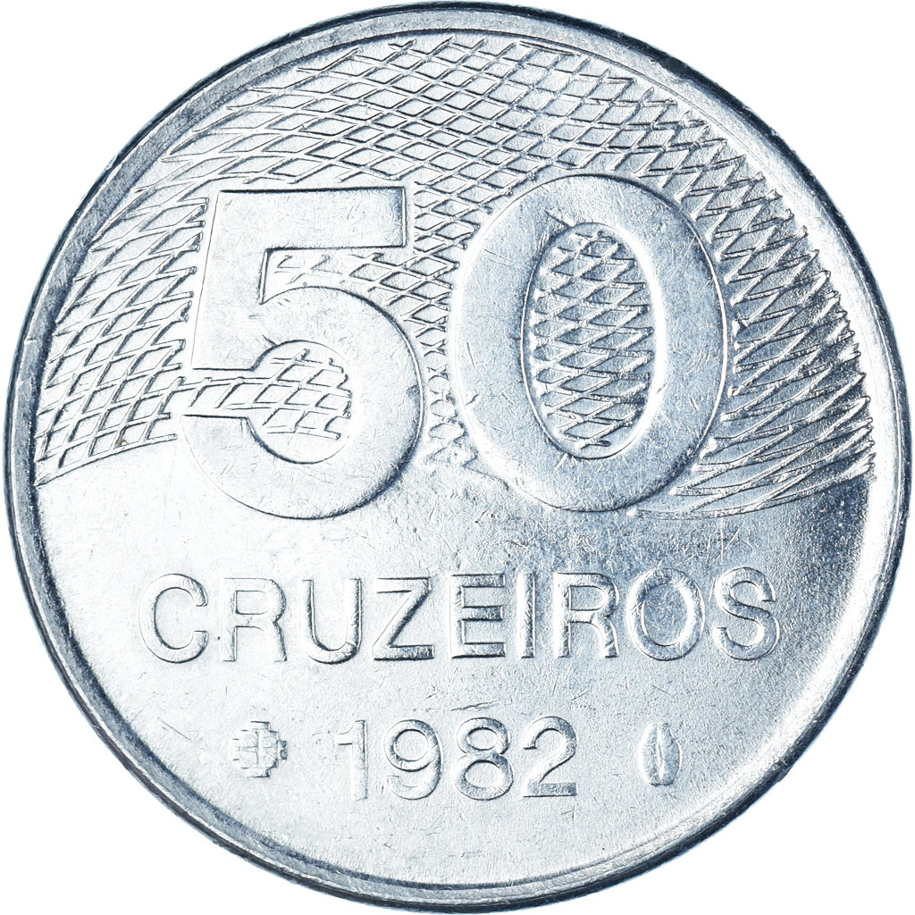 Coin, Brazil, 50 Cruzeiros, 1982