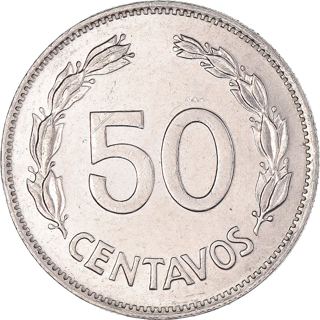 Munten, Ecuador, 50 Centavos, Cincuenta, 1979