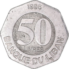 Monnaie, Liban , 50 Livres, 1996