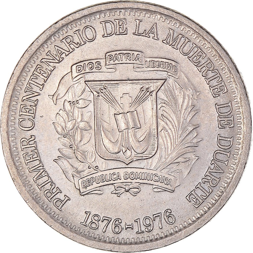 Moneda, República Dominicana, 25 Centavos, 1976