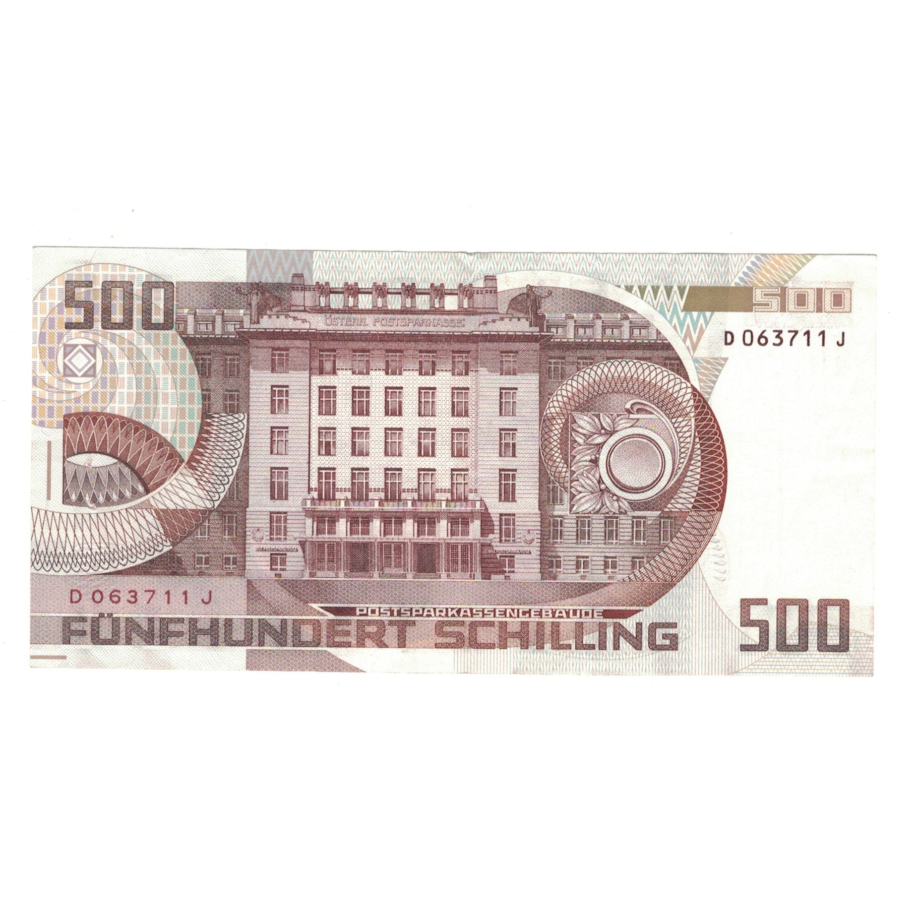 Billet, Autriche, 500 Schilling, KM:151, TTB