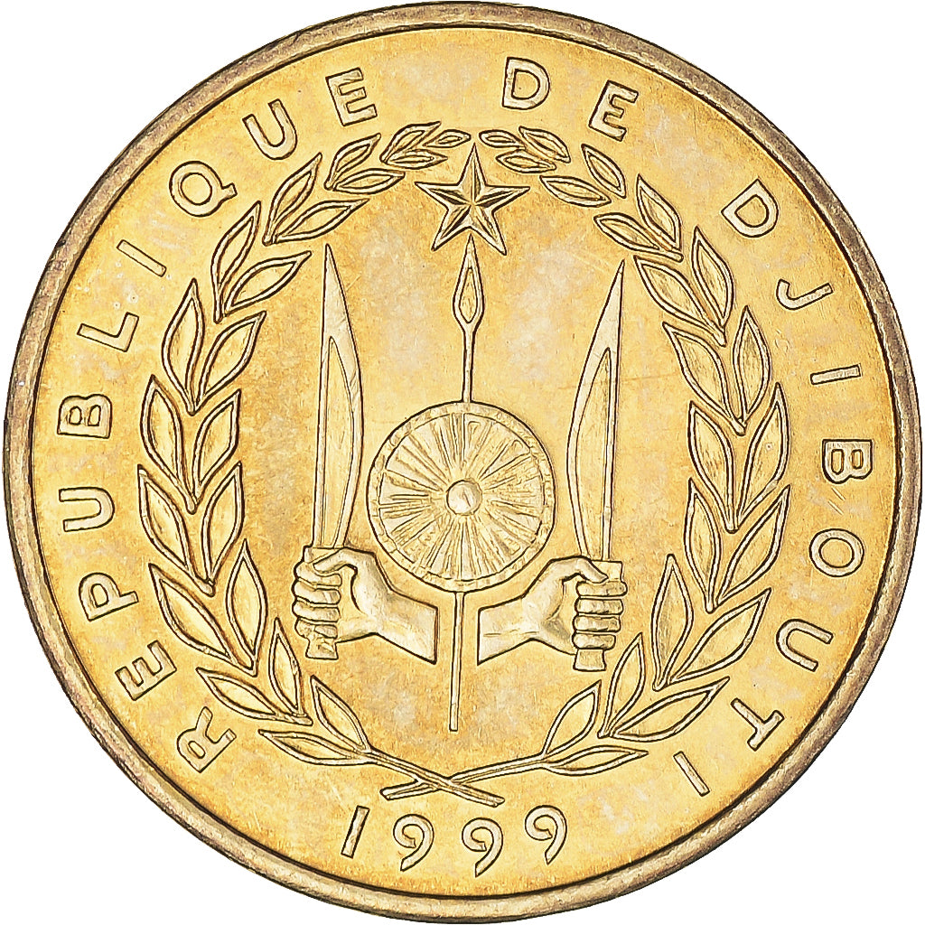 Coin, Djibouti, 10 Francs, 1999