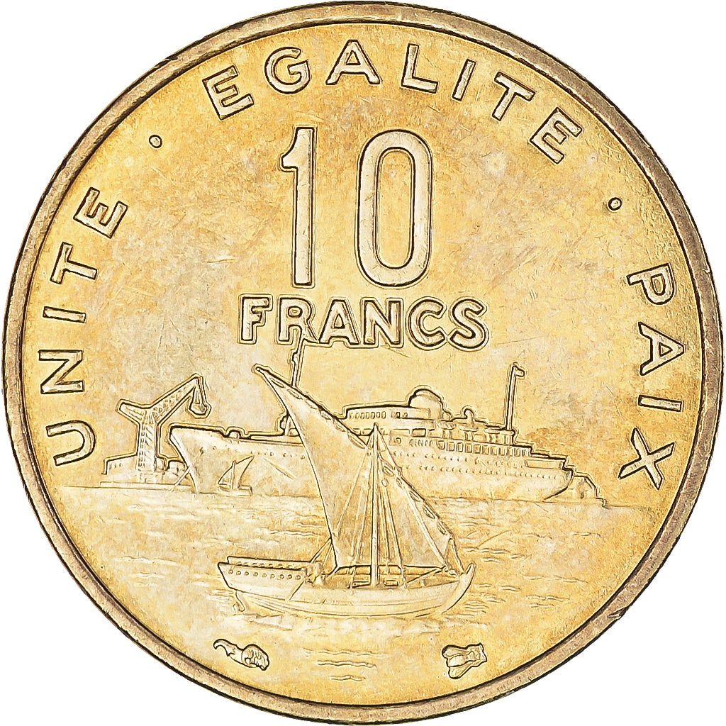 Coin, Djibouti, 10 Francs, 1999