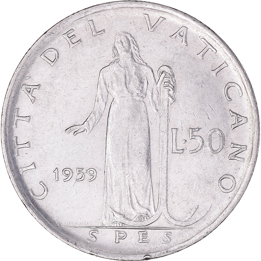 Coin, Vatican, 50 Lire, 1959