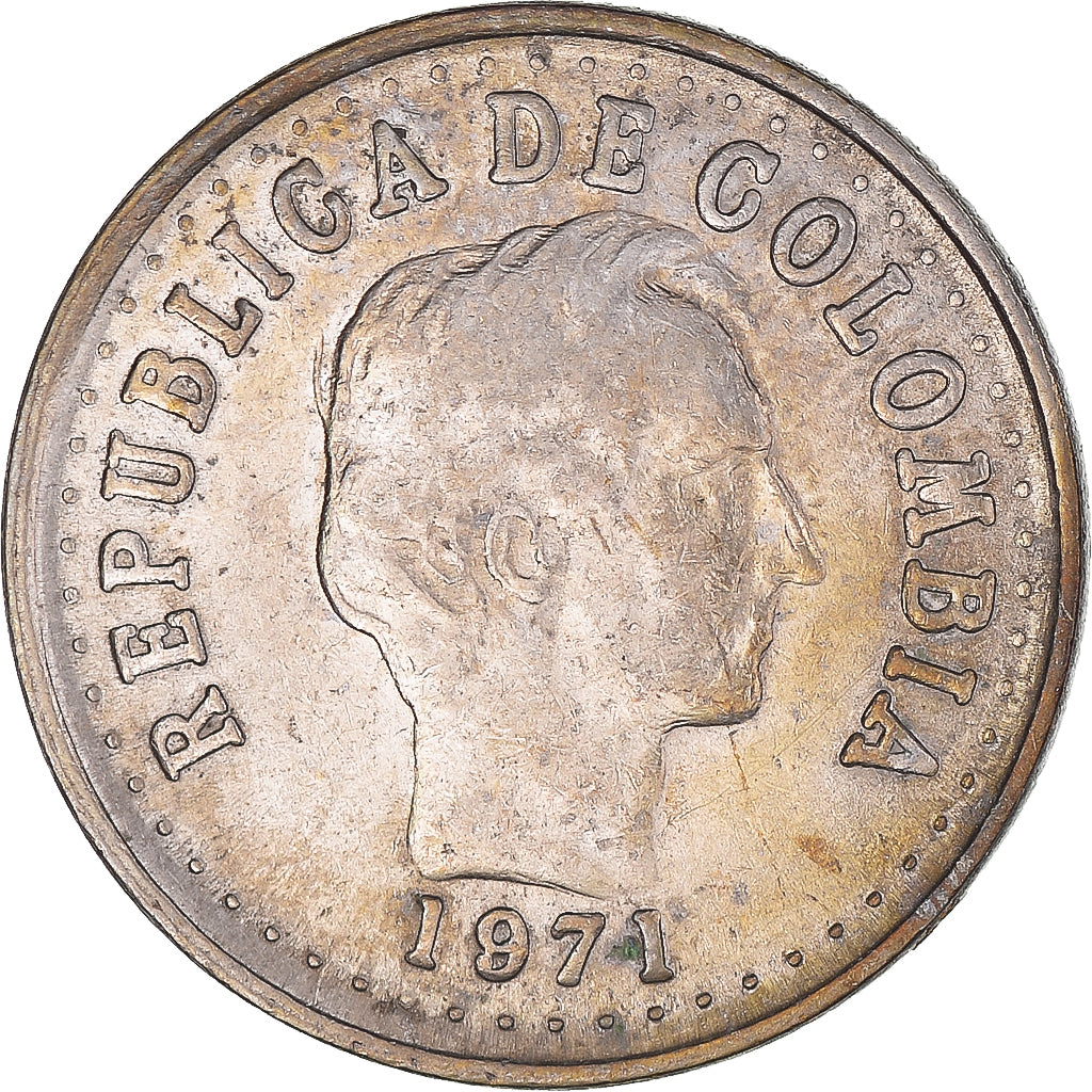 Munten, Colombia, 20 Centavos, 1971