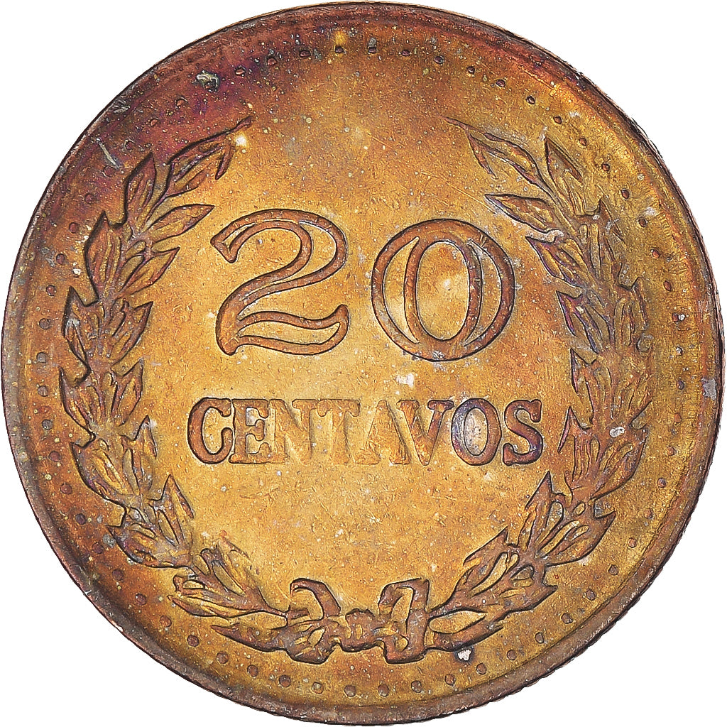 Munten, Colombia, 20 Centavos, 1971