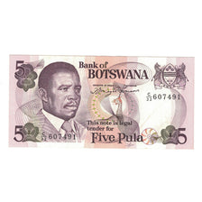 Billet, Botswana, 5 Pula, Undated (1982), KM:8b, TTB