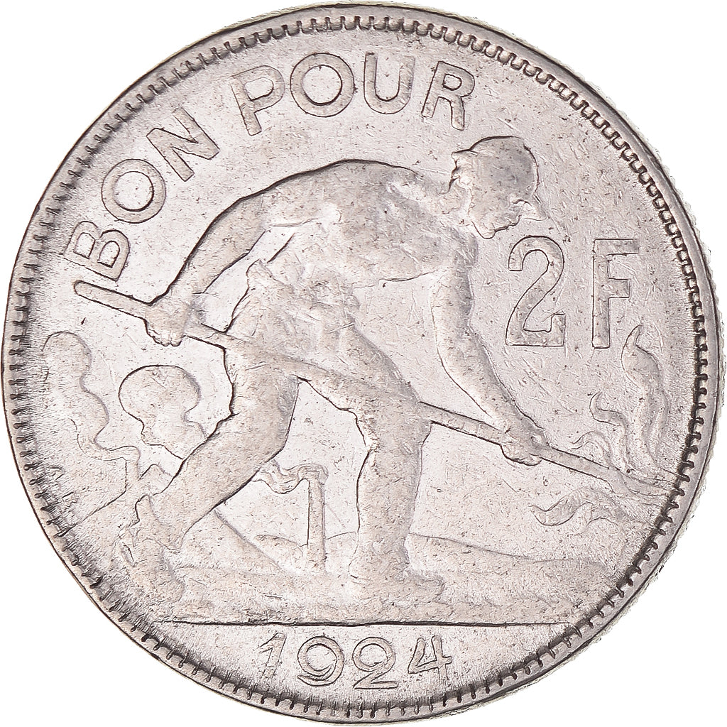 Moneda, Luxemburgo, 2 Francs, 1924