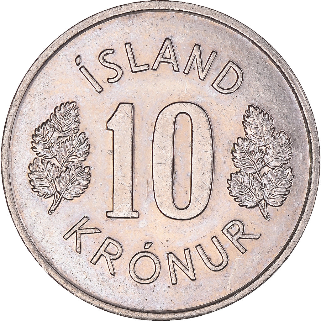 Moeda, Islândia, 10 Kronur, 1975
