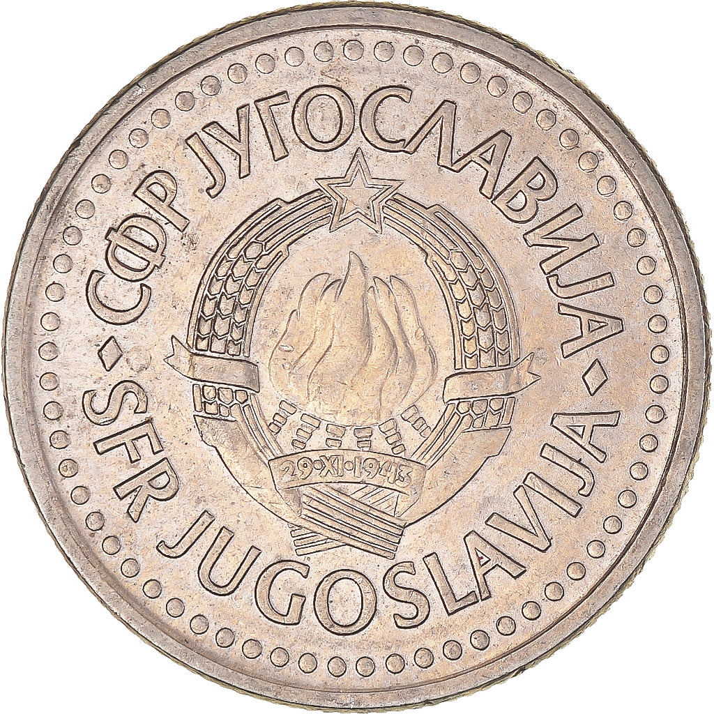 Monnaie, Yougoslavie, 2 Dinara, 1990