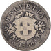 Münze, Schweiz, 20 Rappen, 1850