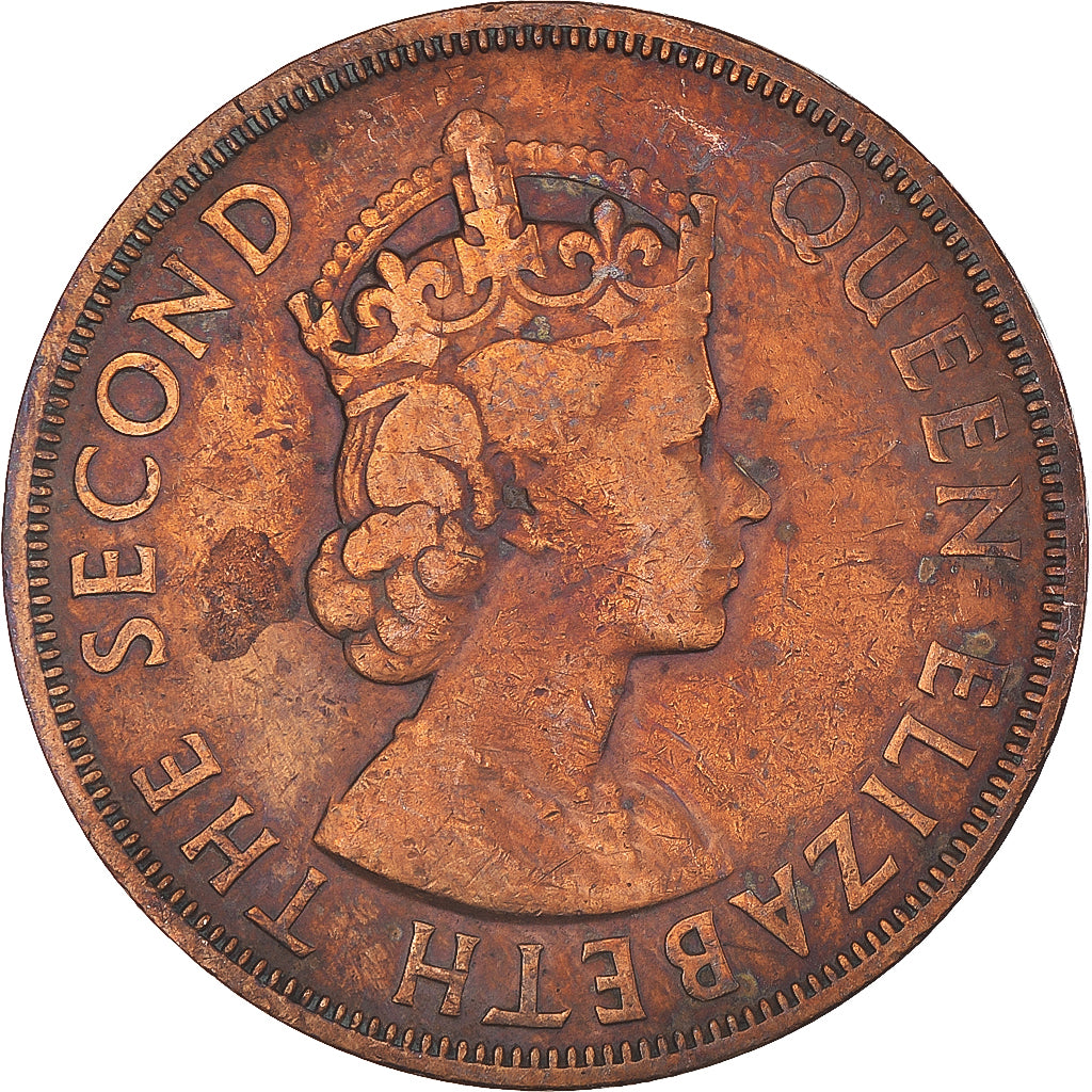 Coin, British Caribbean Territories, 2 Cents, 1958