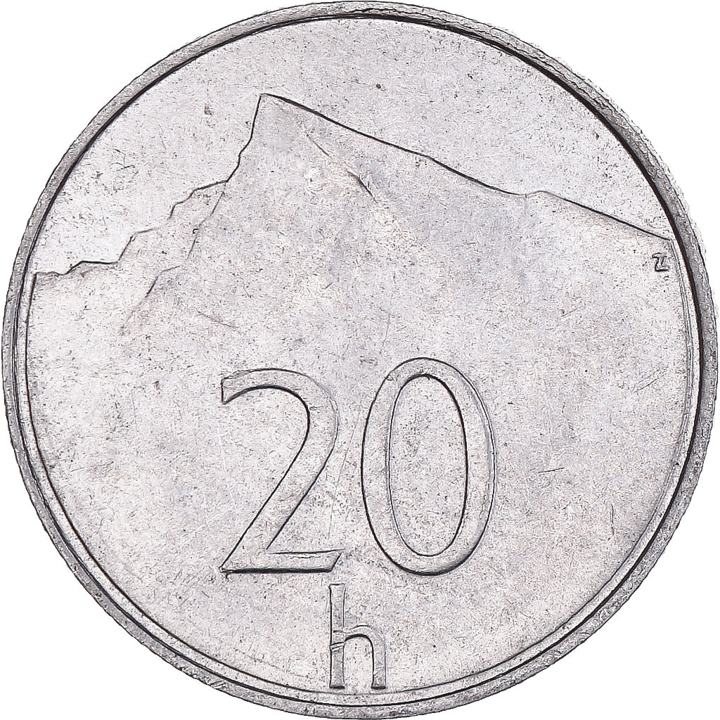 Coin, Slovakia, 20 Halierov, 2000