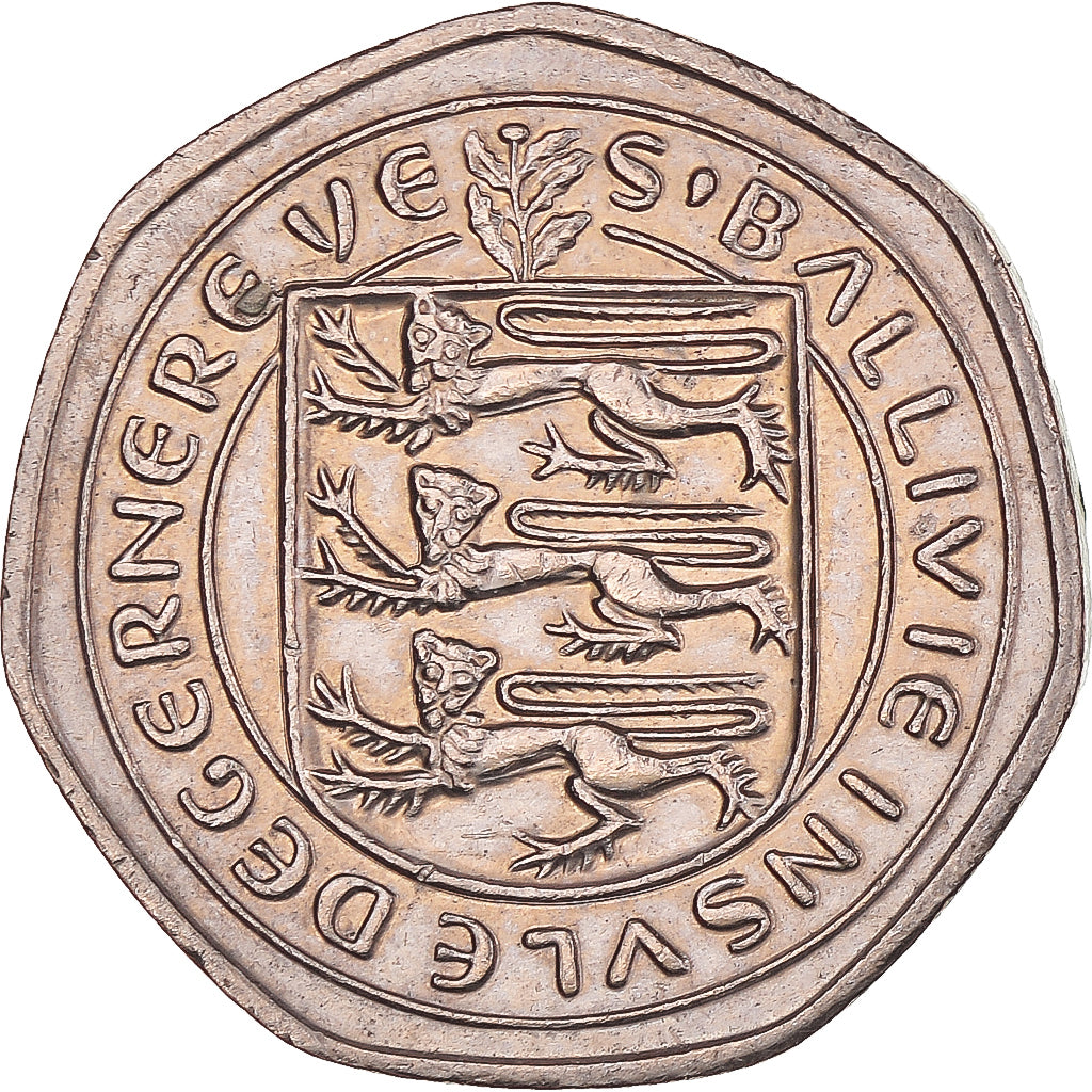 Moeda, Guernesey, 20 Pence, 1983
