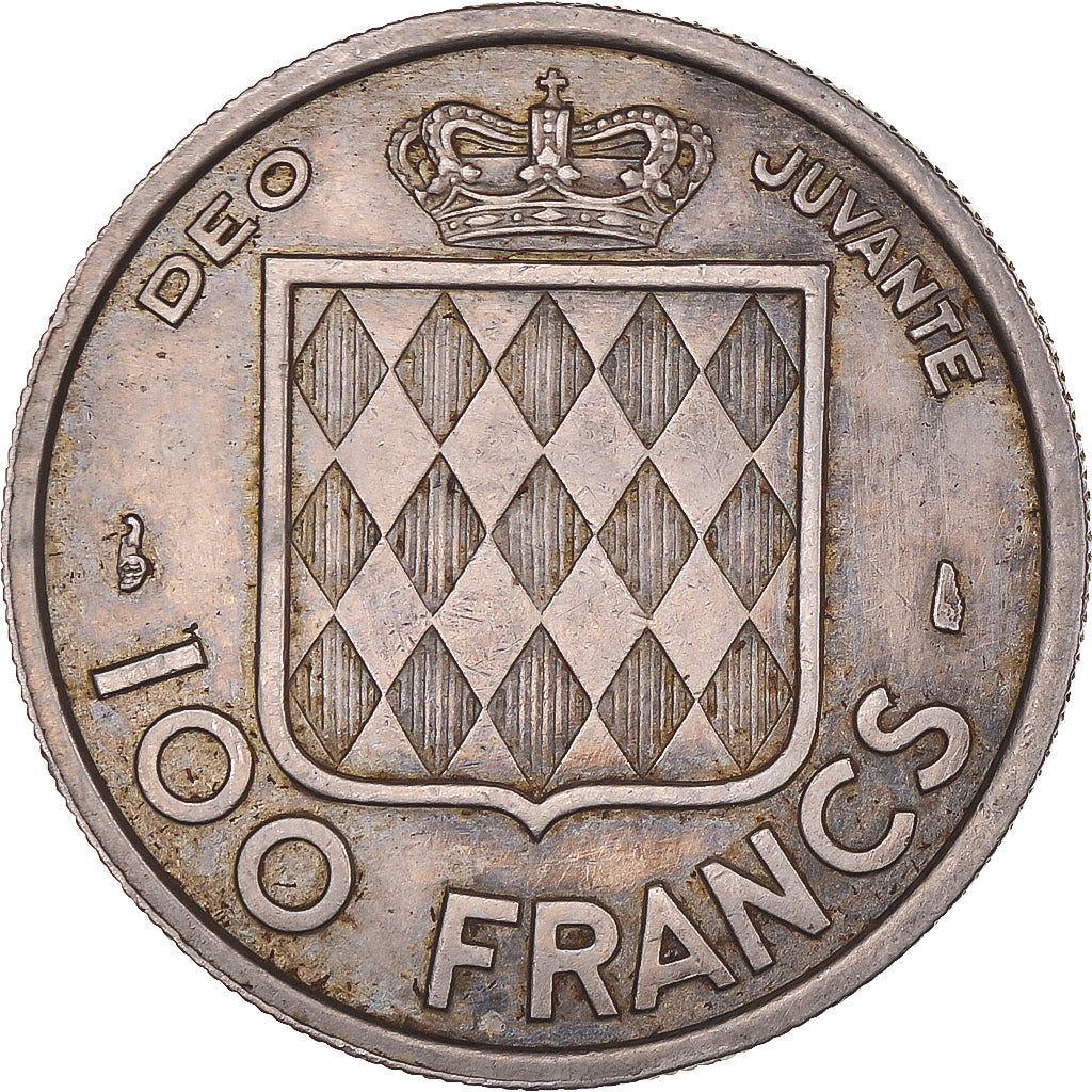 Moeda, Mónaco, 100 Francs, Cent, 1956